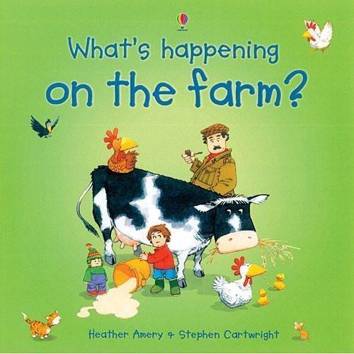 Usborne Books: What's happening on the farm?-EDC-USBORNE-Little Giant Kidz